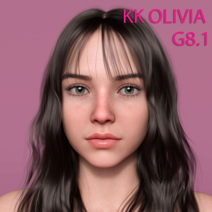 Kk Olivia Character for Genesis 8,8.1 Female_DAZ3D下载站