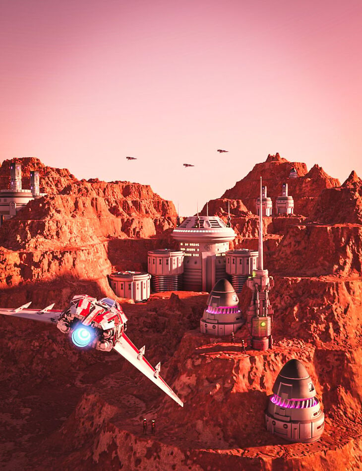 MARS Base 45 Alpha_DAZ3D下载站