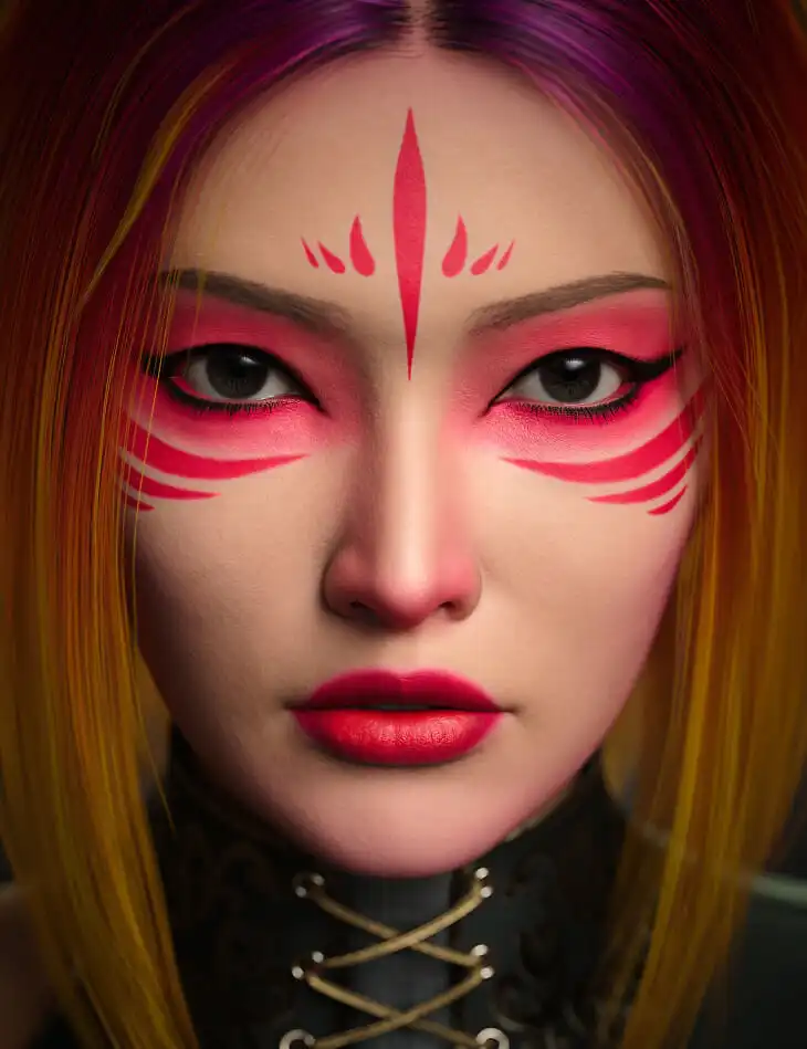 Makeup System – Beautiful Spring LIE Makeup for Genesis 9_DAZ3DDL
