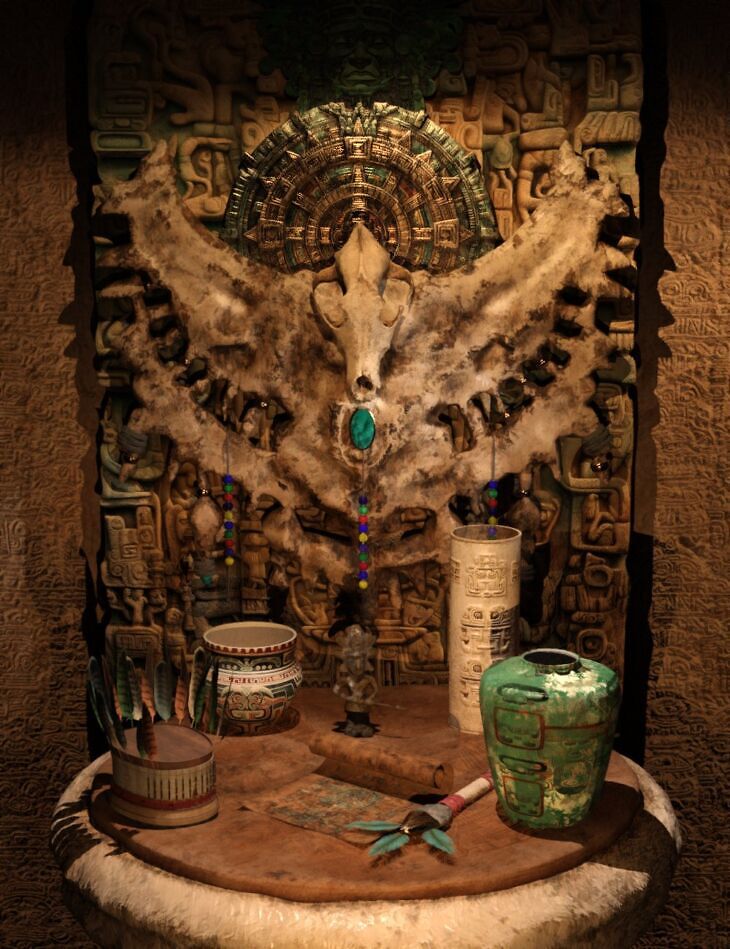 Mayan Props_DAZ3D下载站