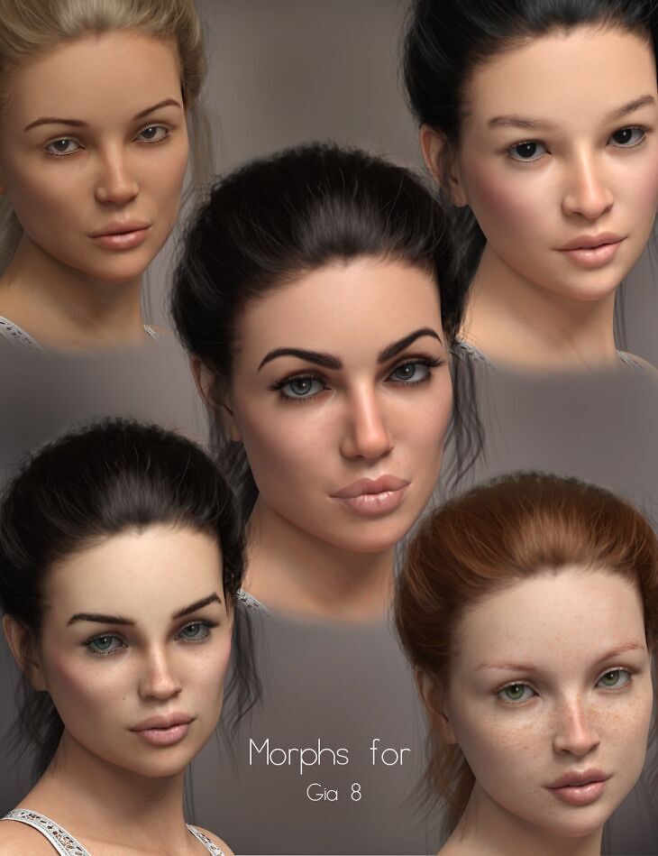 P3D Gia 8 Enhanced Morphs Package_DAZ3DDL