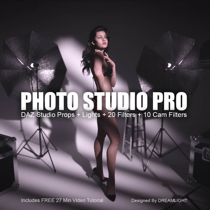 Photo Studio PRO – Props, Lights, 30 Filters + Video_DAZ3D下载站