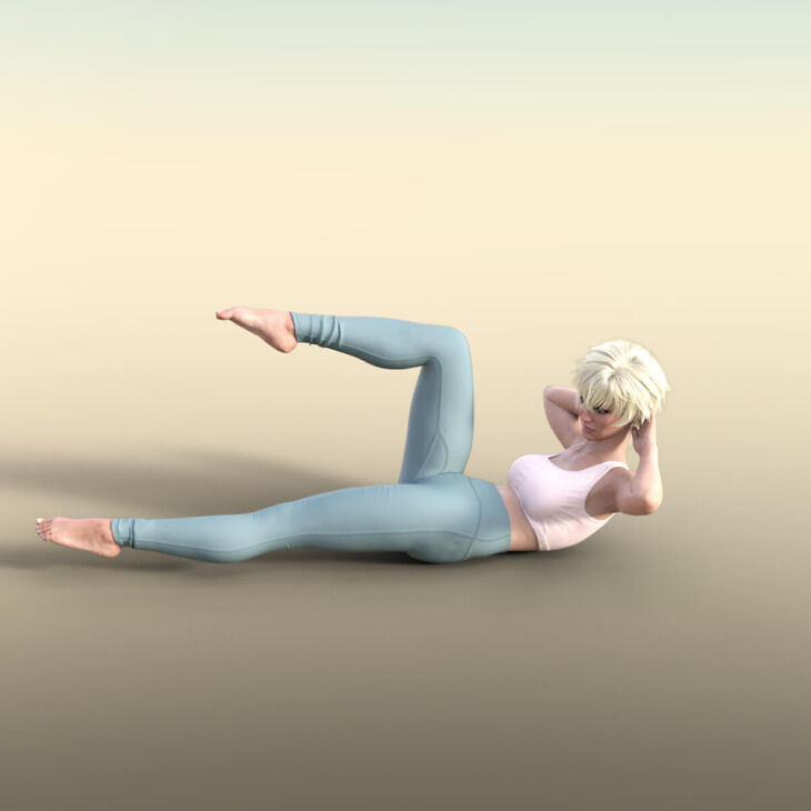 Pilates Workout – Pose Pack_DAZ3DDL