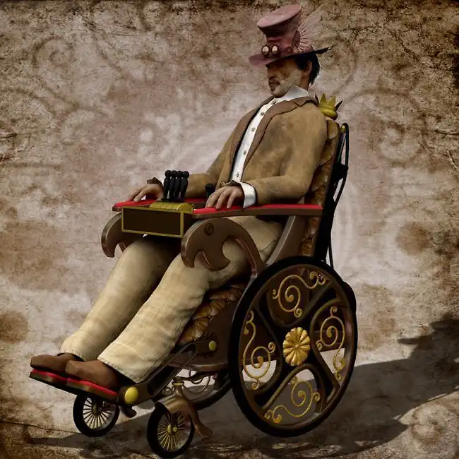 Steampunk classics-Wheelchair_DAZ3DDL