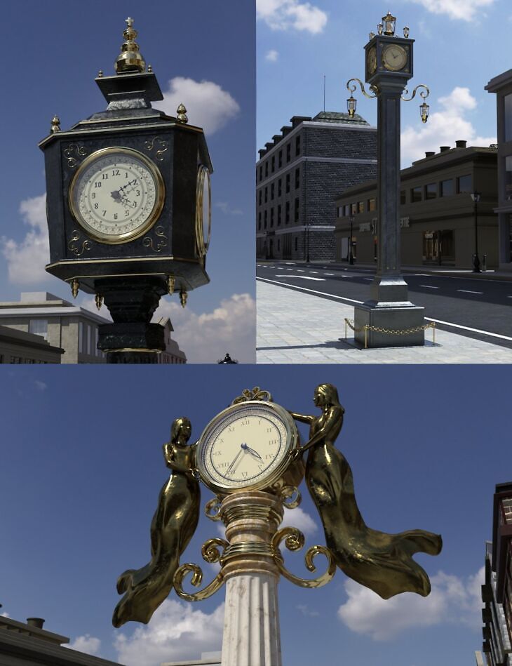 Street Clocks_DAZ3DDL