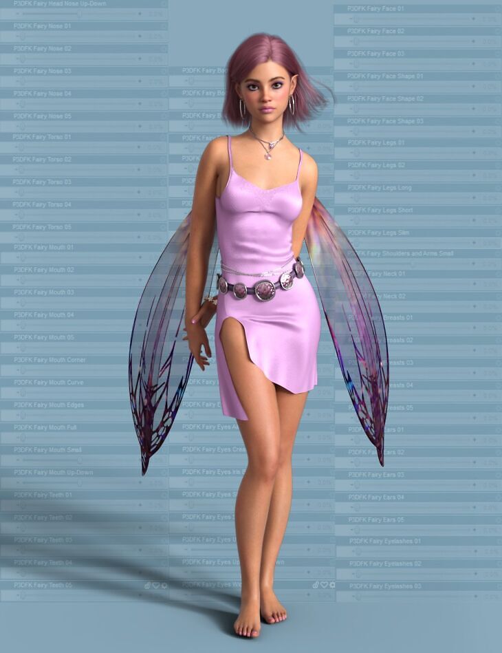 The Look Fairy Shaping Kit for Genesis 9 Feminine_DAZ3D下载站