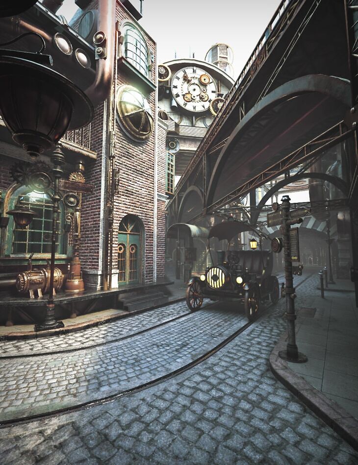 XI Steampunk City_DAZ3D下载站