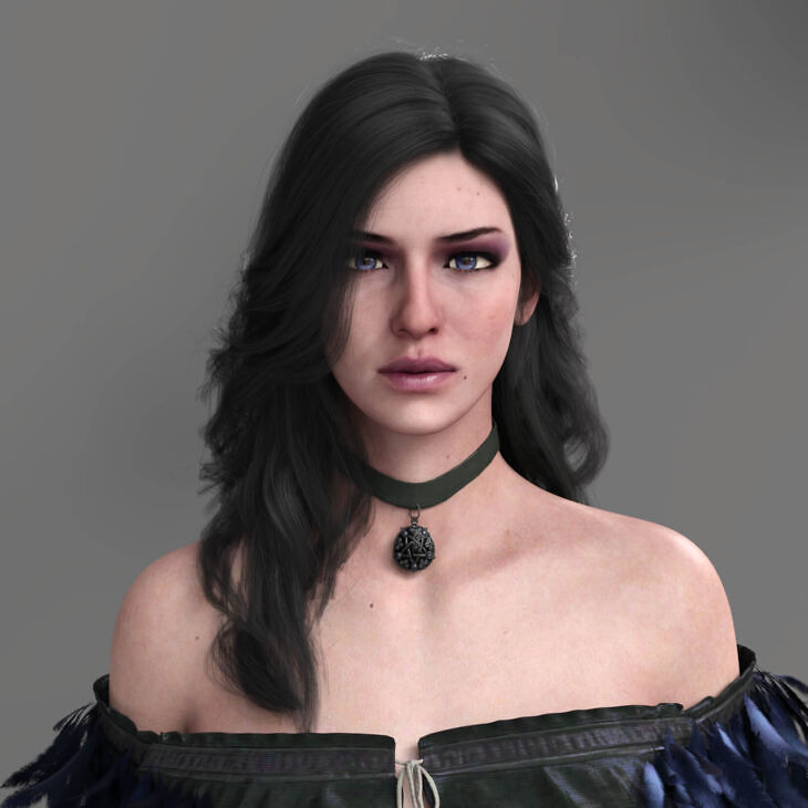 Yennefer Hair for Genesis 8/8.1 Female_DAZ3D下载站