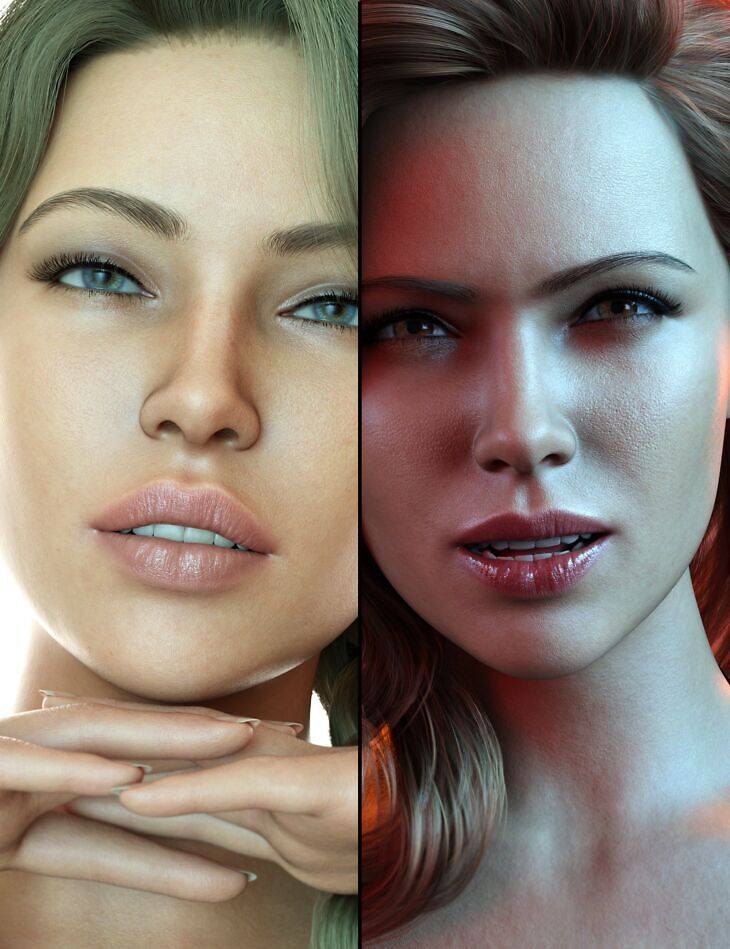 Z Angel or Devil Mix and Match Expressions for Genesis 9_DAZ3DDL