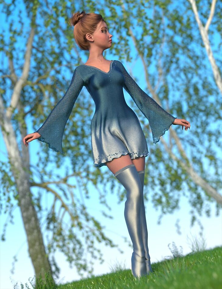 dForce Fairy Flare Outfit Genesis 9_DAZ3D下载站