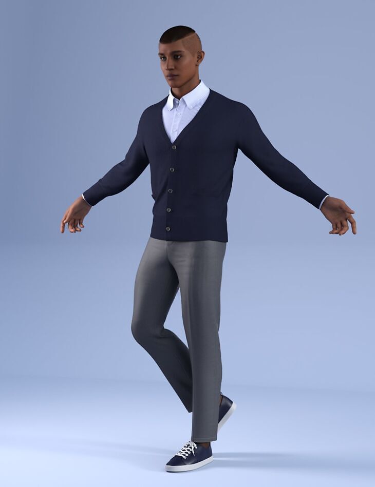 dForce HnC24 Basic Cardigan Outfits for Genesis 9_DAZ3DDL