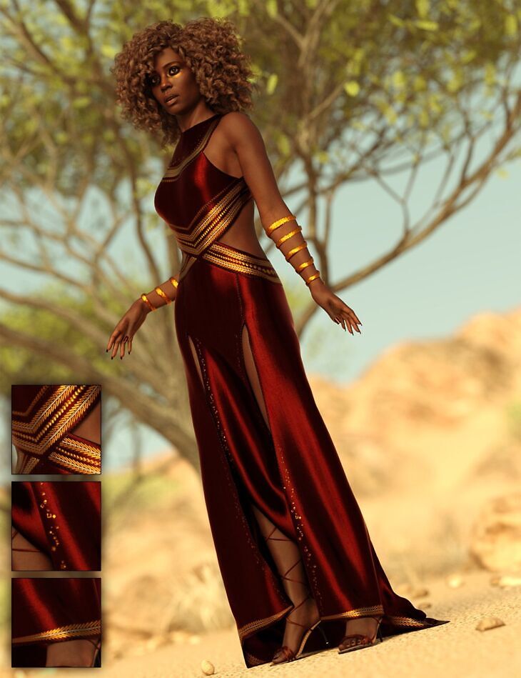 dForce Karelle Formal Outfit Genesis 9_DAZ3DDL