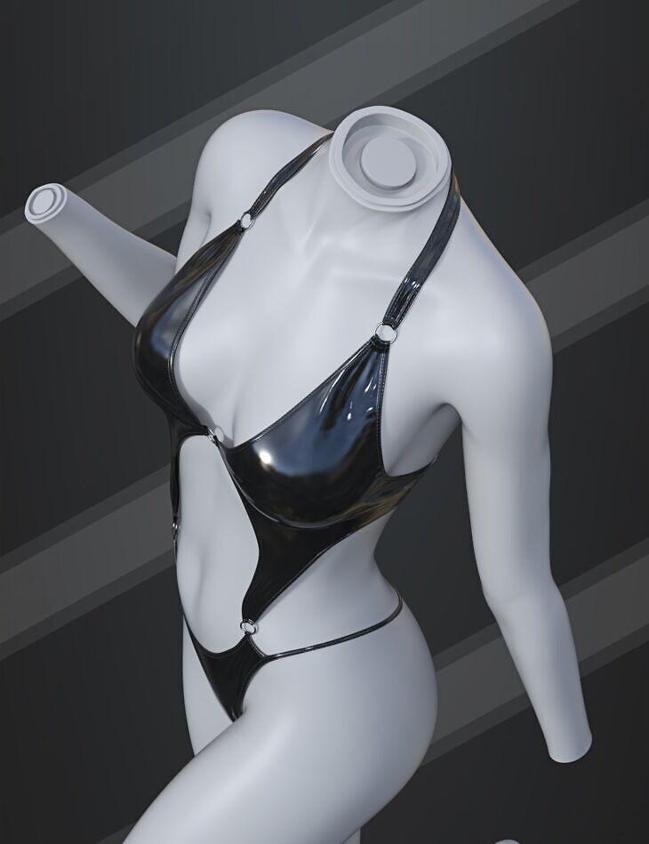 dForce SU Sexy Suit for Genesis 9, 8.1, and 8 Female_DAZ3D下载站