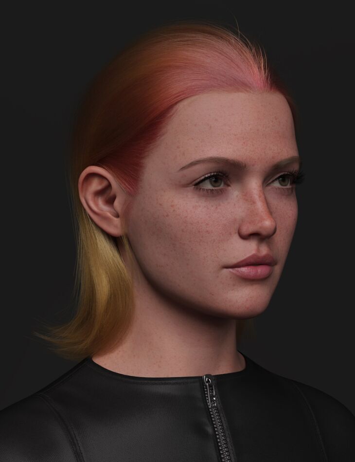 dForce Strand-Based Short and Long Slicked Back Hair Color Expansion_DAZ3DDL