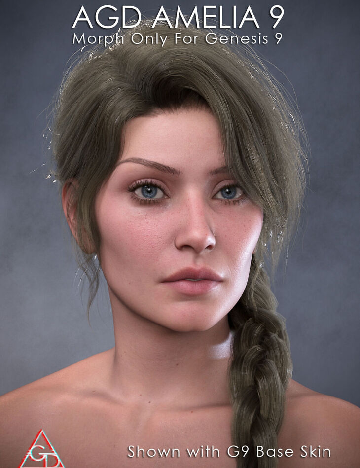 AGD Amelia Character Morph for Genesis 9_DAZ3D下载站