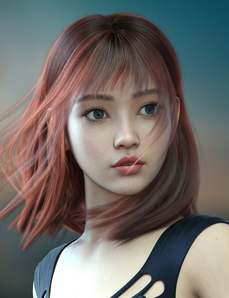 ALO Carme Hair for Genesis 9, 8 and 8.1 Female_DAZ3D下载站