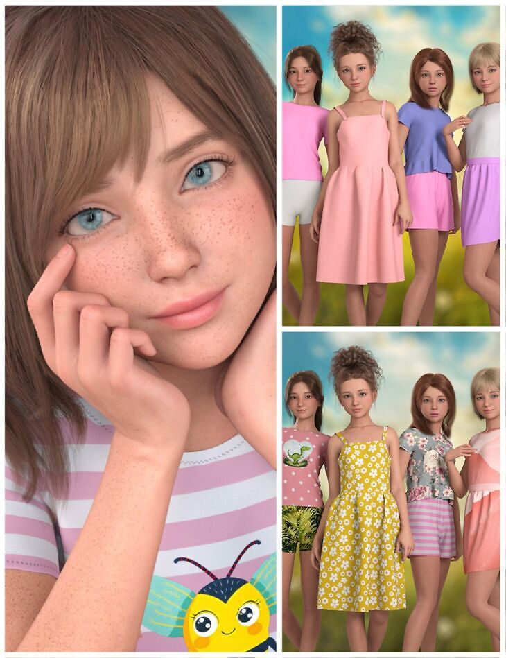 CHB Pearl Kids Bundle_DAZ3D下载站