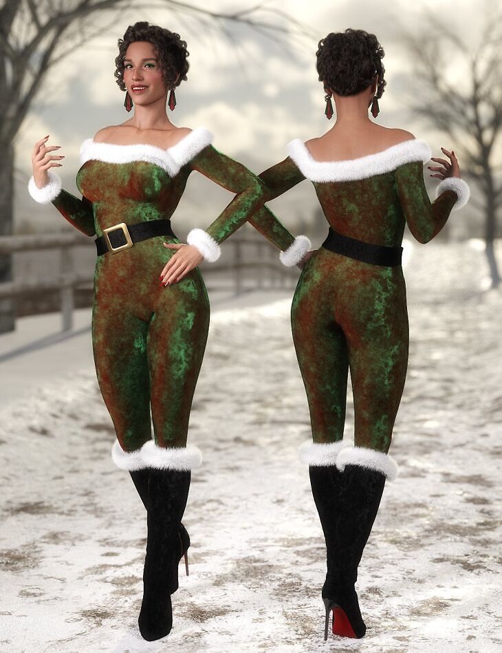 Crimbo Catsuit and Velvet Shader_DAZ3DDL