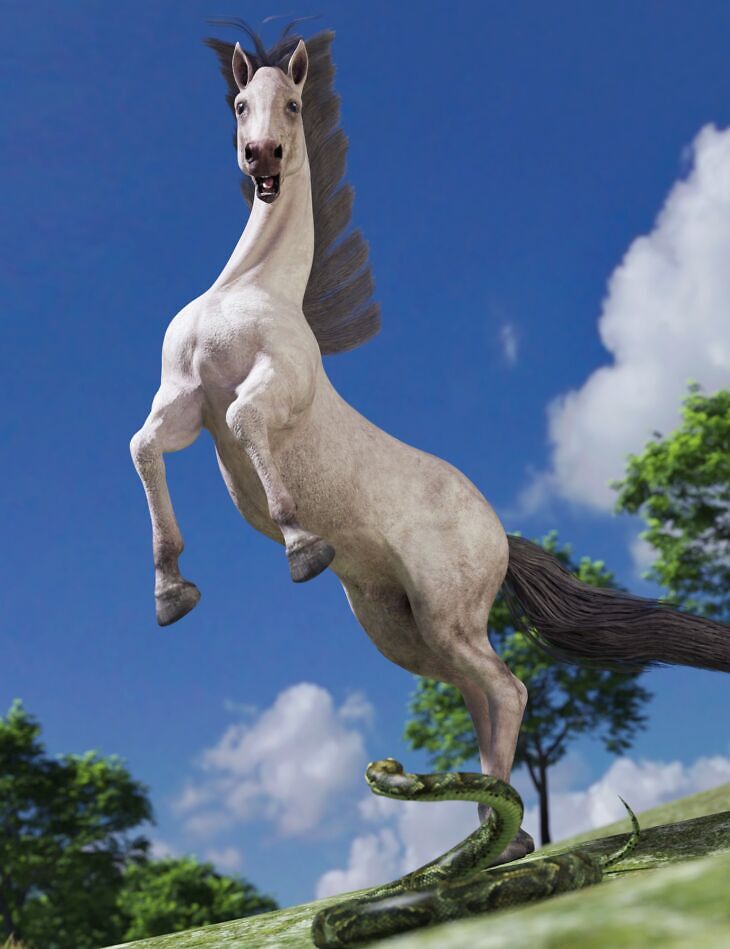 FF’s Equus Vitam Poses for Horse 3 and Phenotypes for Horse 3_DAZ3D下载站
