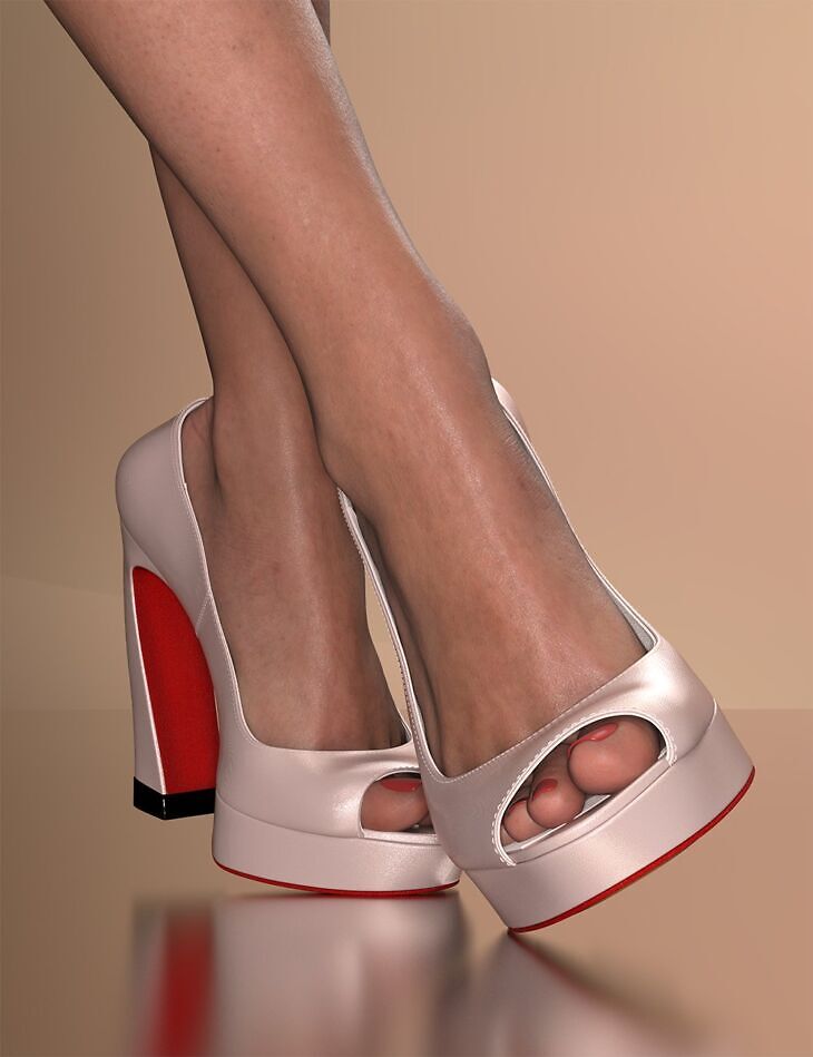 Fashion Basics: Paris Runway Heels for Genesis 8.1 Female and Victoria 8.1_DAZ3DDL