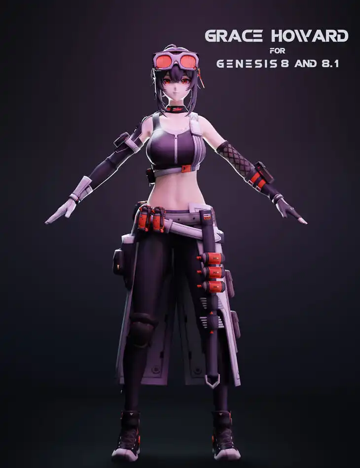 Grace Howard For Genesis 8 and 8.1 Female_DAZ3D下载站
