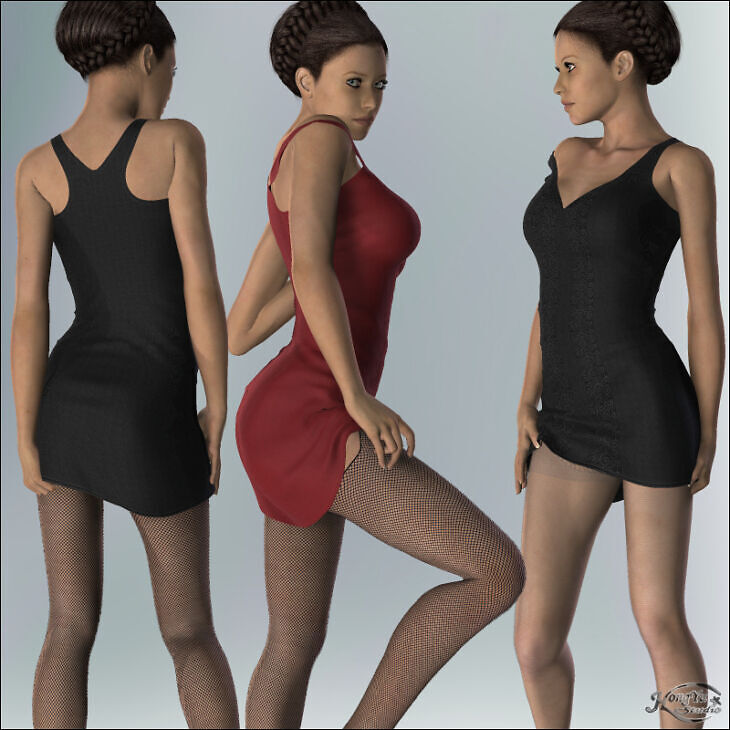 Hongyu’s JerseyDress for V4_DAZ3D下载站