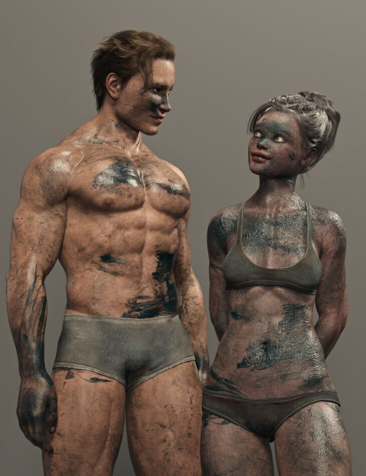 Skin Effects: Grease for Genesis 9 Female and Male_DAZ3D下载站