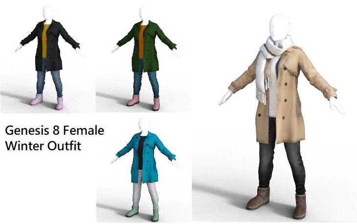 Winter Outfit for Genesis 8 Female_DAZ3DDL