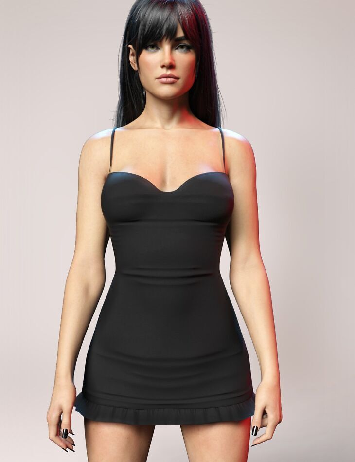 X-Fashion Mini Dress for Genesis 8, 8.1 and Genesis 9_DAZ3DDL