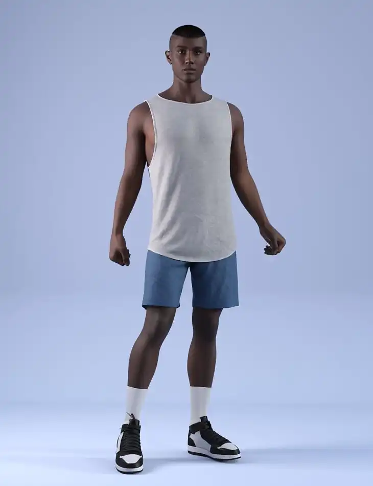 dForce HnC24 Sleeveless Shirt Outfits for Genesis 9_DAZ3DDL