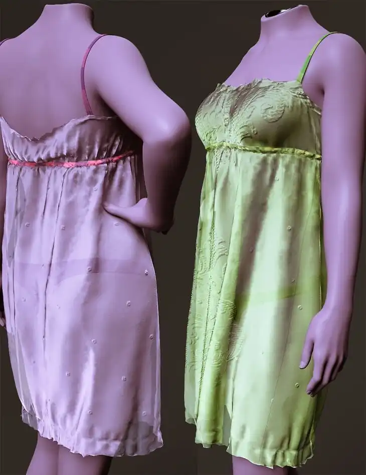 dForce Loki Nightie for Genesis 9, 8.1 and 8 Female_DAZ3D下载站