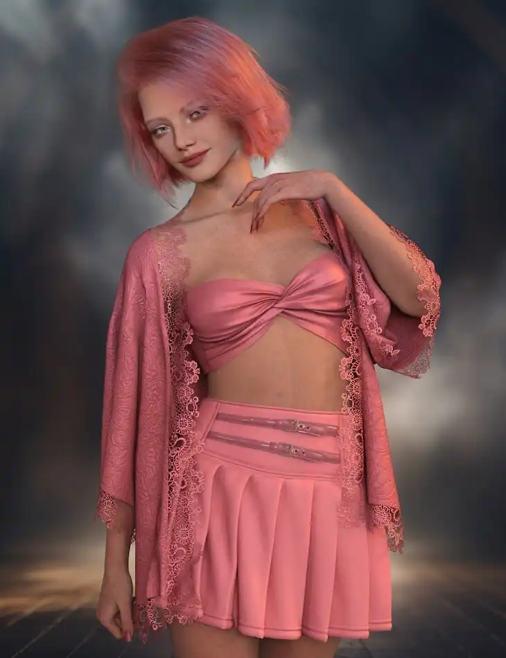 dForce Piper Outfit for Genesis 9_DAZ3D下载站
