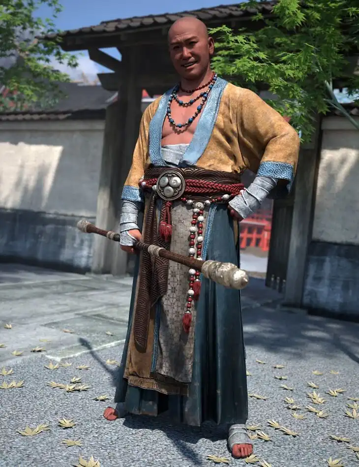 dForce Wise Monk HD for Genesis 9_DAZ3DDL