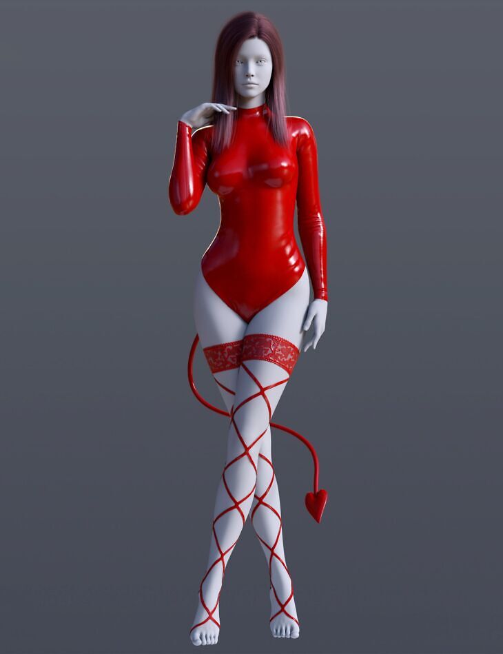 BS Sheer Succubus Bodysuit for Genesis 9_DAZ3DDL