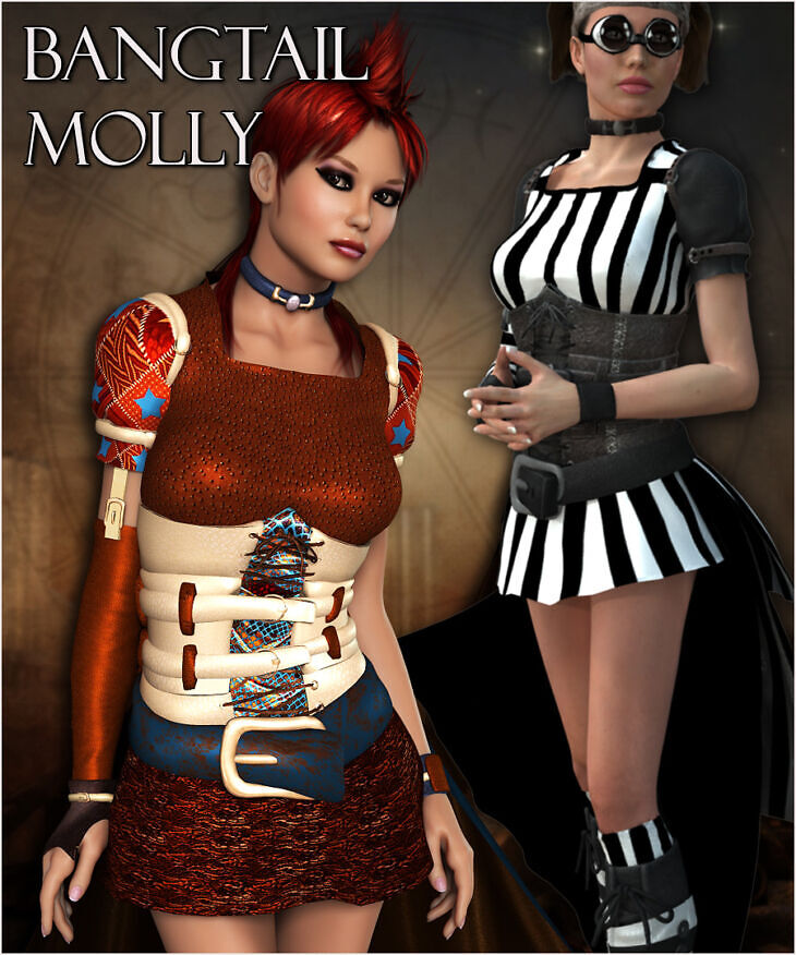 Bangtail Molly for V4_DAZ3D下载站