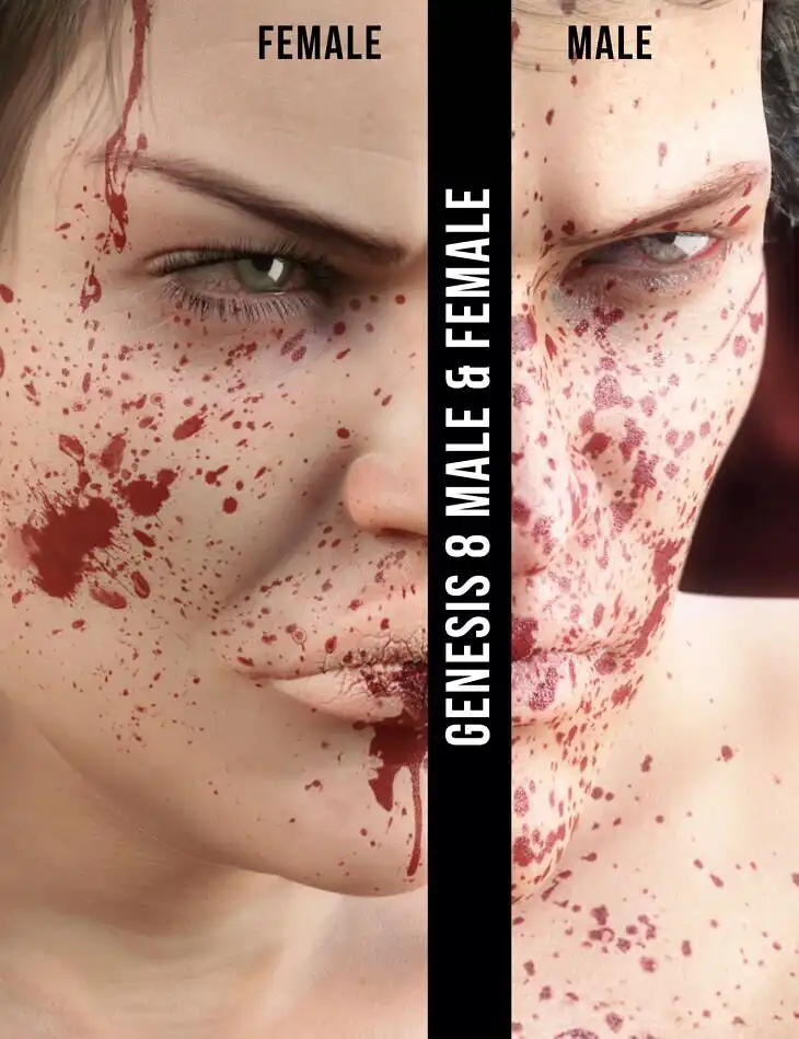 Blood Splash for Genesis 8_DAZ3D下载站