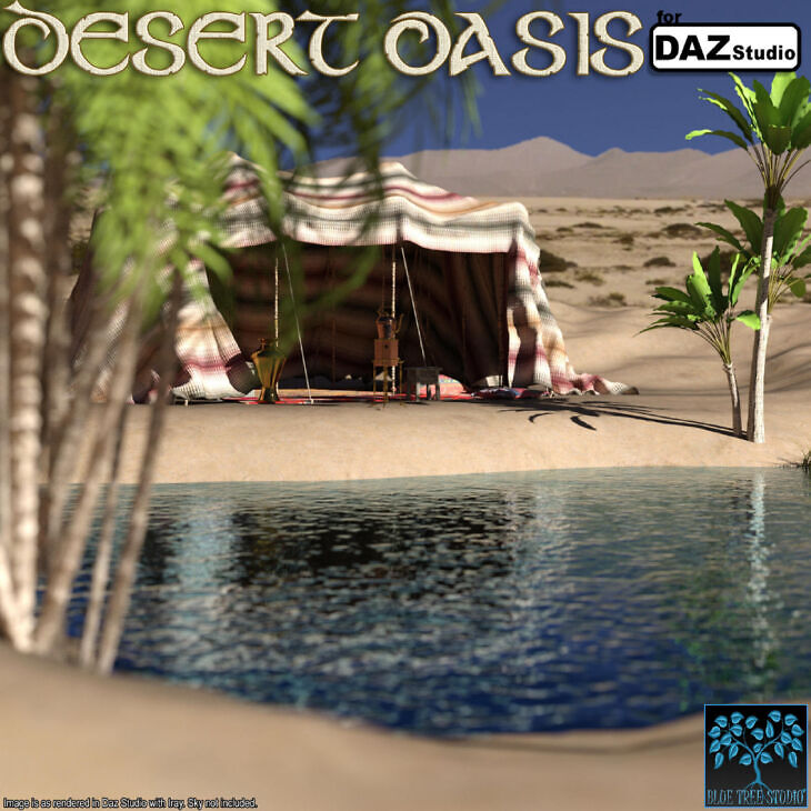 Desert Oasis for Daz Studio_DAZ3D下载站