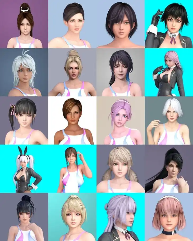 Fadeam DOA Characters Bundle_DAZ3D下载站