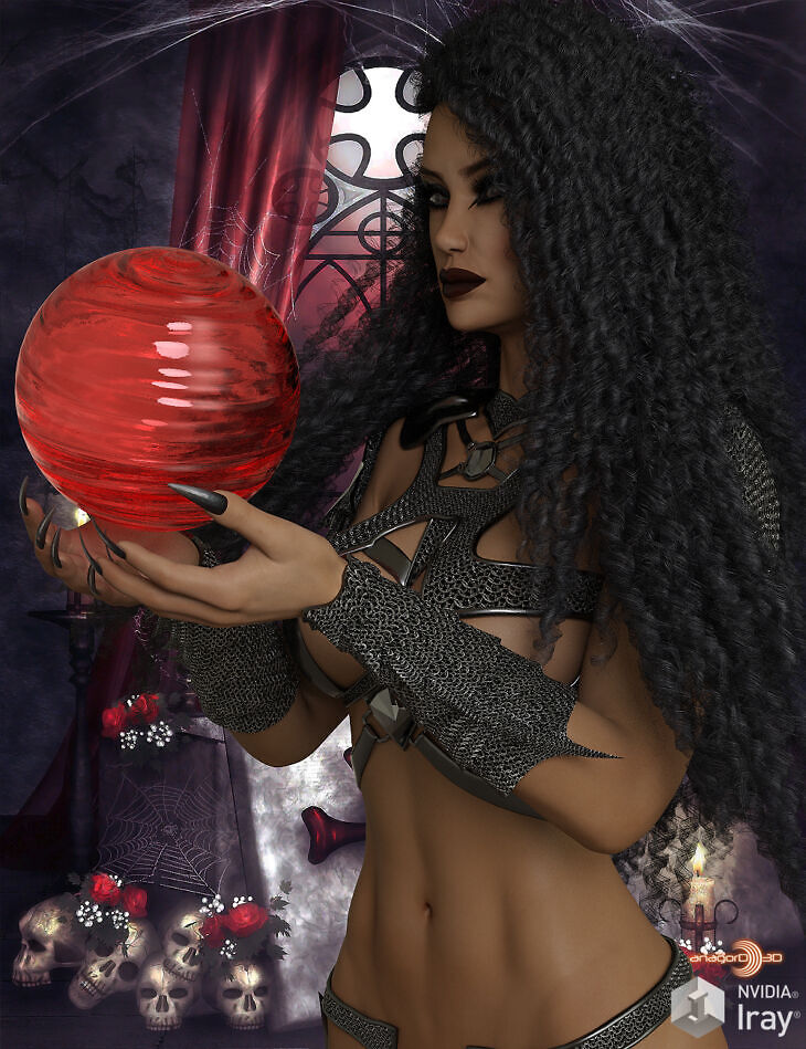 HEROINE – Exnem Armored Witch for G3 Female_DAZ3DDL