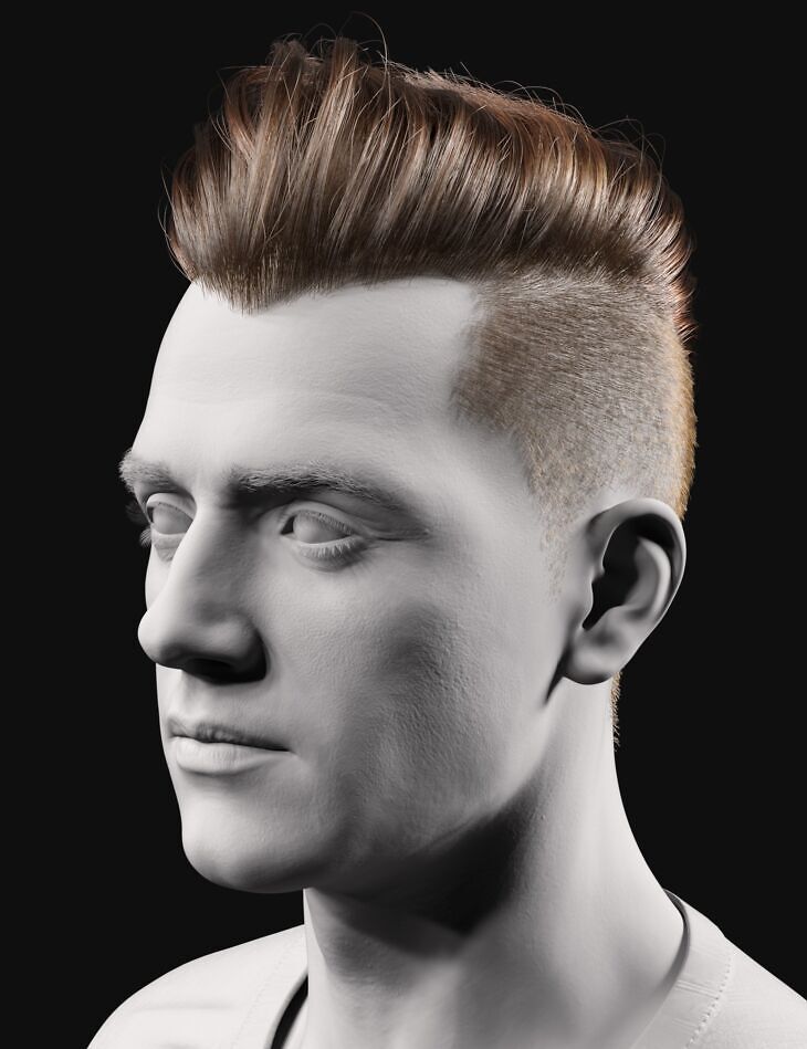 HS Max Slick Hair For Genesis 9, 8, and 8.1 Males_DAZ3DDL