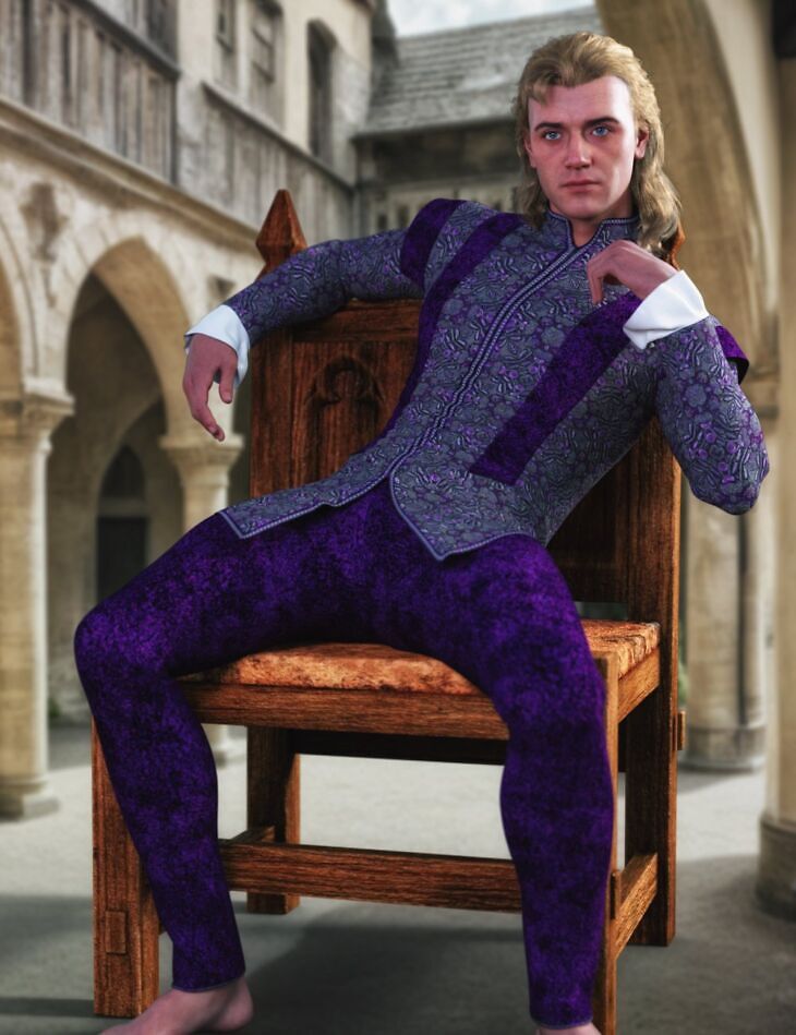 JMR dForce William Medieval Outfit for Genesis 9 and 8 Males_DAZ3DDL