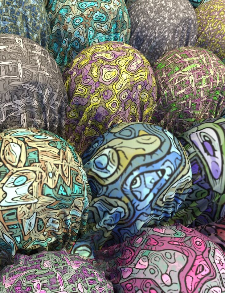 MMX Funky Fabric Patterns 03 for Iray_DAZ3D下载站