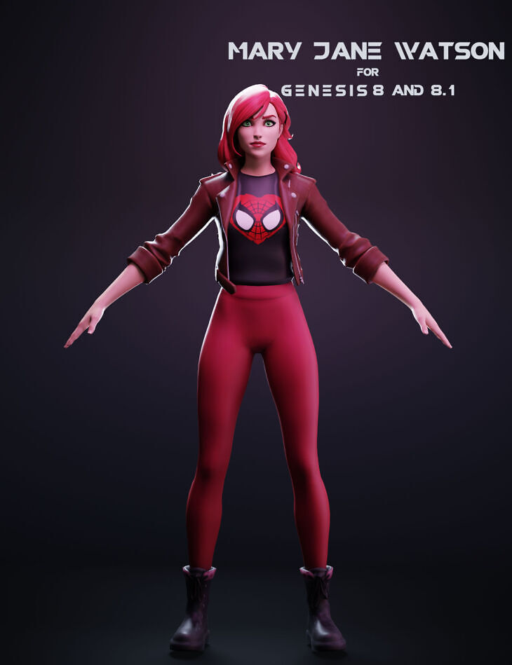 Mary Jane Watson For Genesis 8 and 8.1 Female_DAZ3D下载站