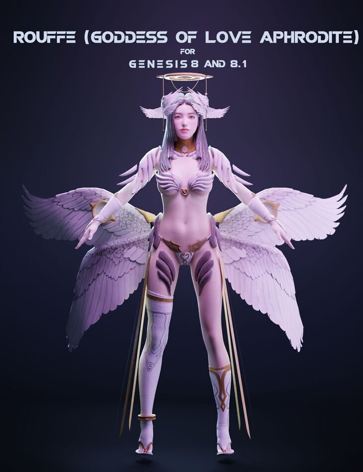 Rouffe (Goddess of Love Aphrodite) For Genesis 8 and 8.1 Female_DAZ3D下载站