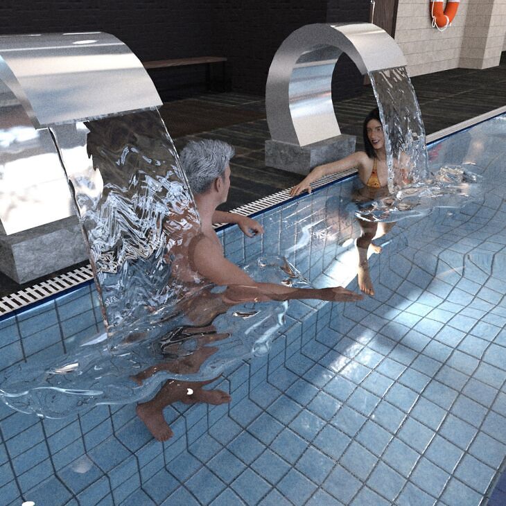 SAMANT Cool Pool 2 POSES_DAZ3D下载站