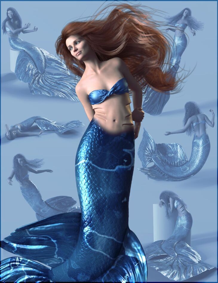 Siren Song Poses for Coral 8.1 and Genesis 8.1 Female_DAZ3D下载站