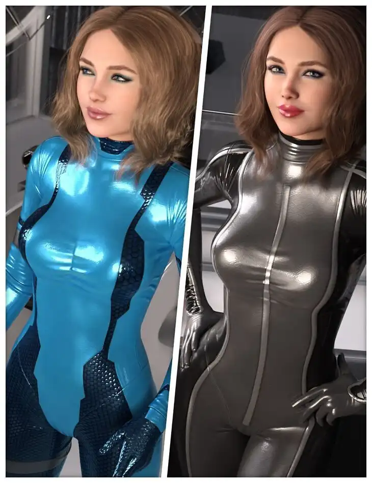 Tightfitting Textures for dForce SU Latex Outfit_DAZ3DDL