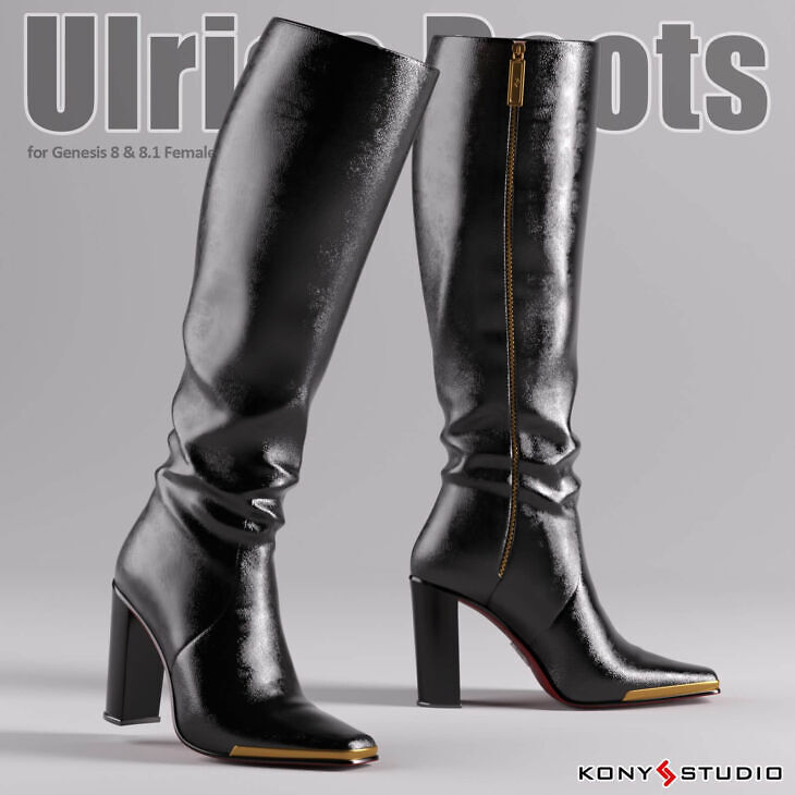 Ulrica Boots For Genesis 8 and 8.1 Female_DAZ3DDL