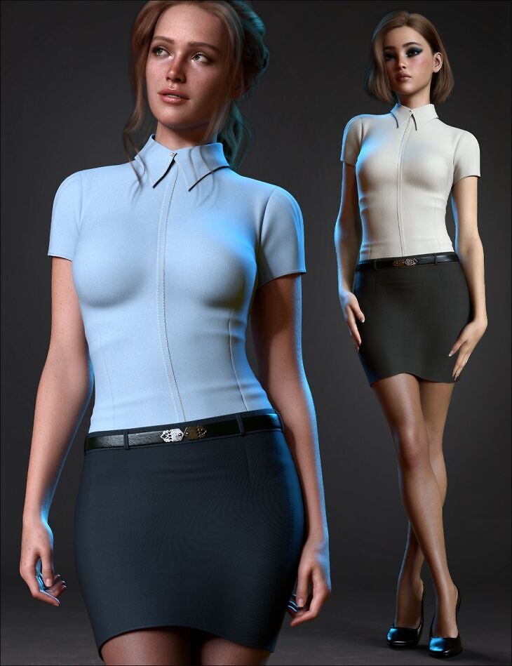 Urban Elegance Outfit Set for Genesis 9_DAZ3D下载站