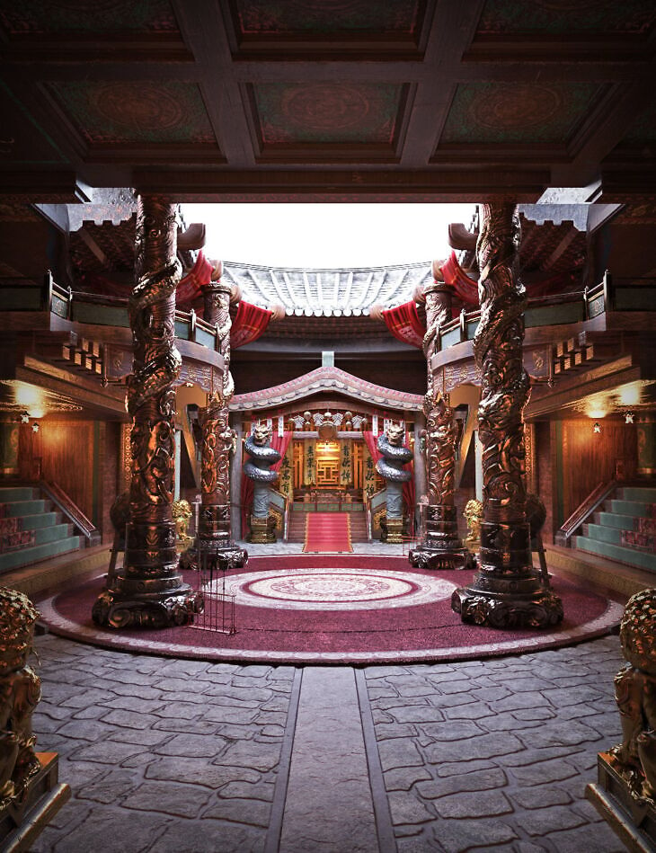 XI Asian War Temple_DAZ3DDL